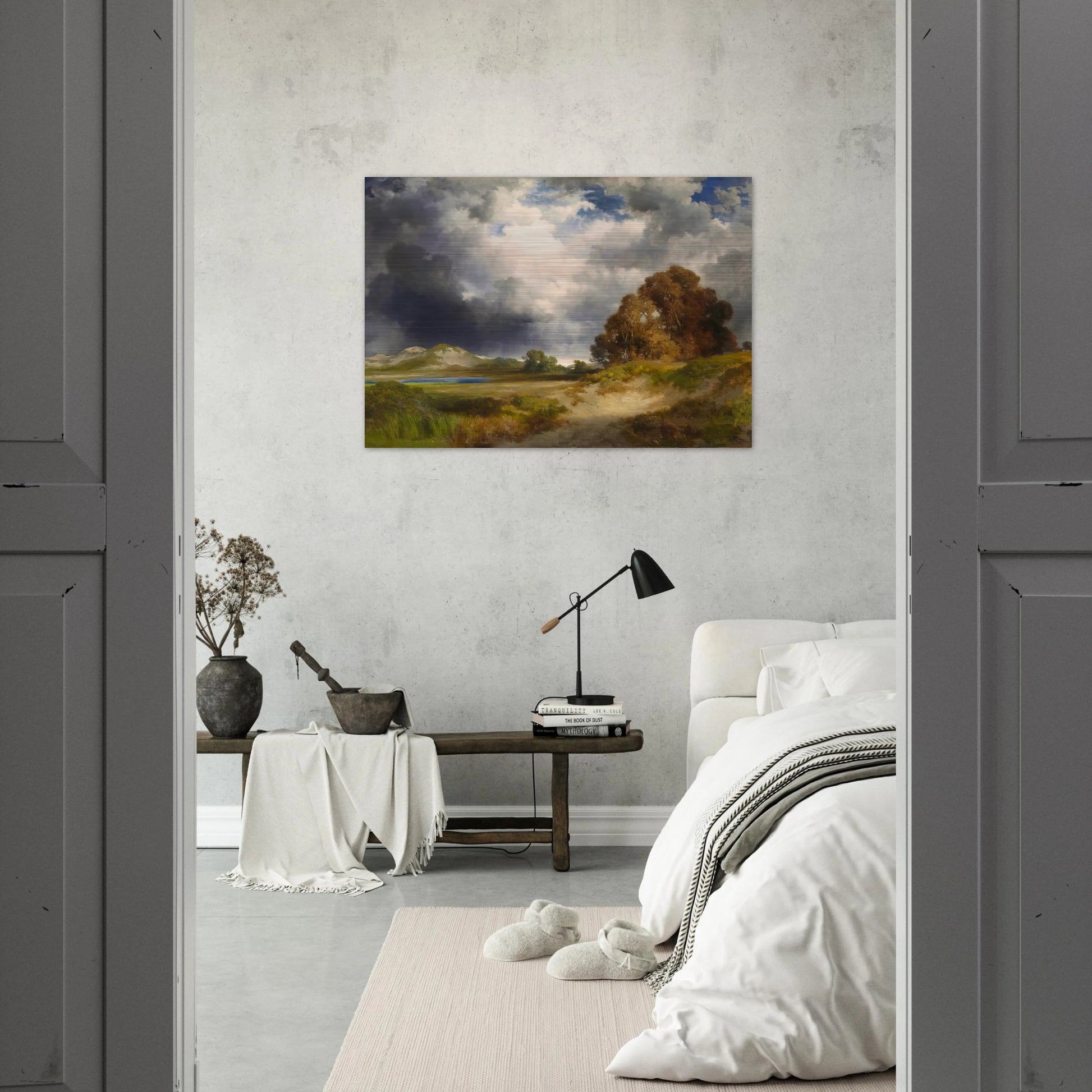 East Hampton - Thomas Moran Brushed Aluminum Print - 70x100 cm / 28x40 inches | Thomas Moran Aluminum Print | Thomas Moran Prints