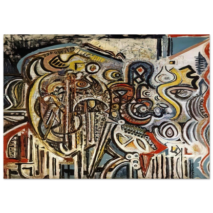 Portrait of Pegeen - Richard Pousette-Dart Brushed Aluminum Print - 70x100 cm / 28x40 inches | Richard Pousette-Dart Aluminum Print | Richard Pousette-Dart Prints