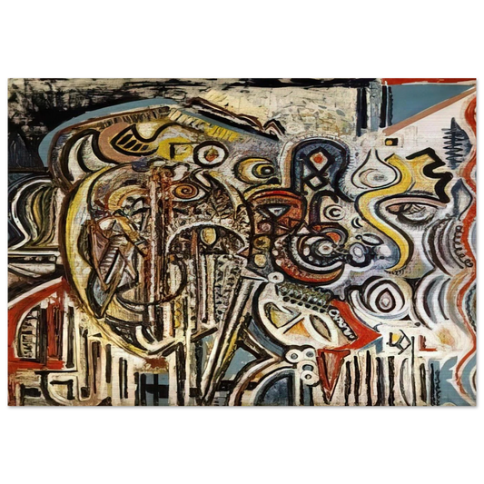 Portrait of Pegeen - Richard Pousette-Dart Brushed Aluminum Print - 70x100 cm / 28x40 inches | Richard Pousette-Dart Aluminum Print | Richard Pousette-Dart Prints