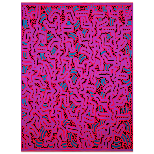 Keith Haring - UNTITLED 1984  75x100 cm / 30x40inches Fine Art Poster | Keith Haring Art For Sale
