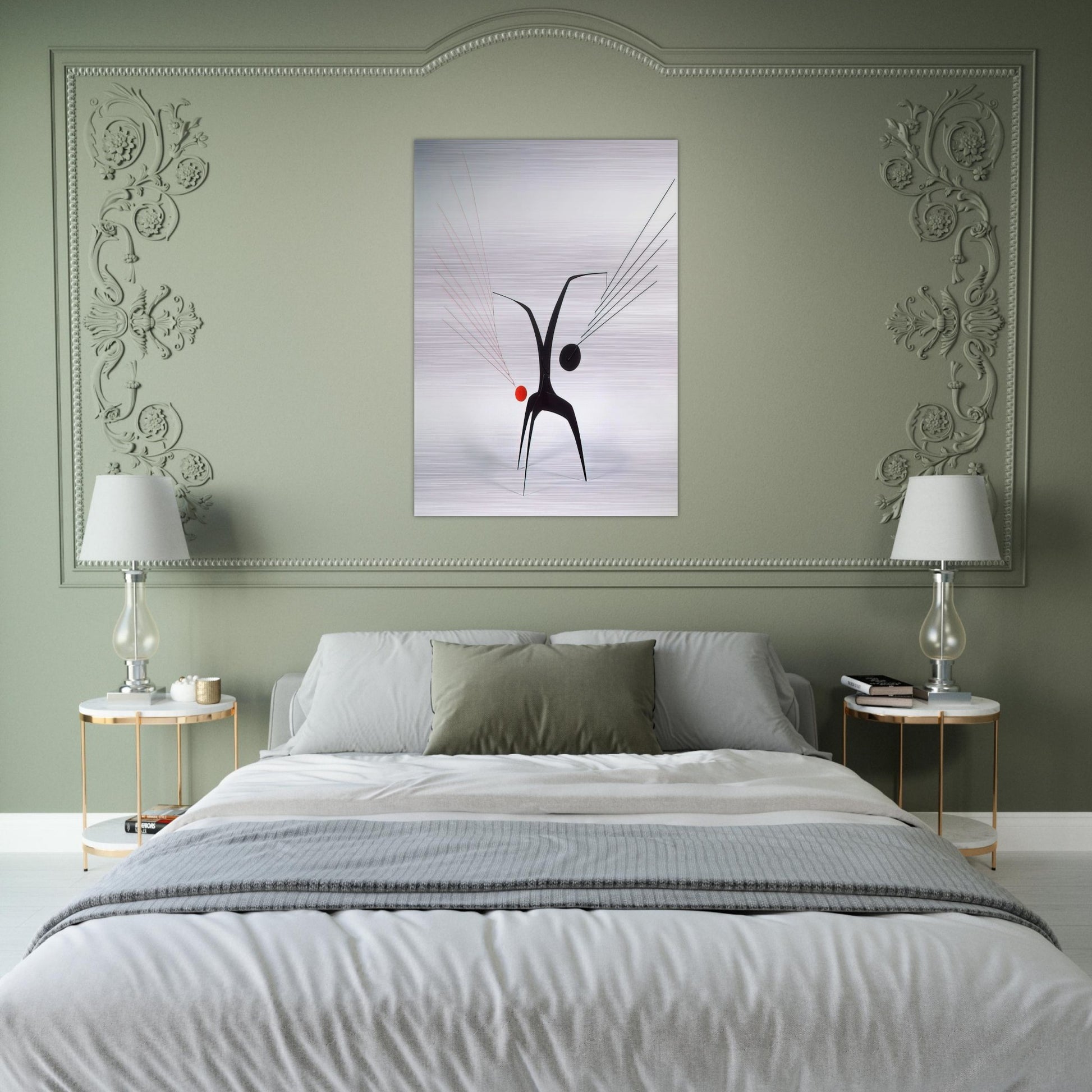 UN EFFET DU JAPONAIS 1941 - Alexander Calder Brushed Aluminum Print - 70x100 cm / 28x40 inches | Alexander Calder Aluminum Print | Alexander Calder Prints
