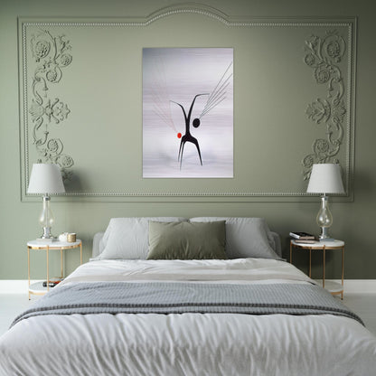 UN EFFET DU JAPONAIS 1941 - Alexander Calder Brushed Aluminum Print - 70x100 cm / 28x40 inches | Alexander Calder Aluminum Print | Alexander Calder Prints