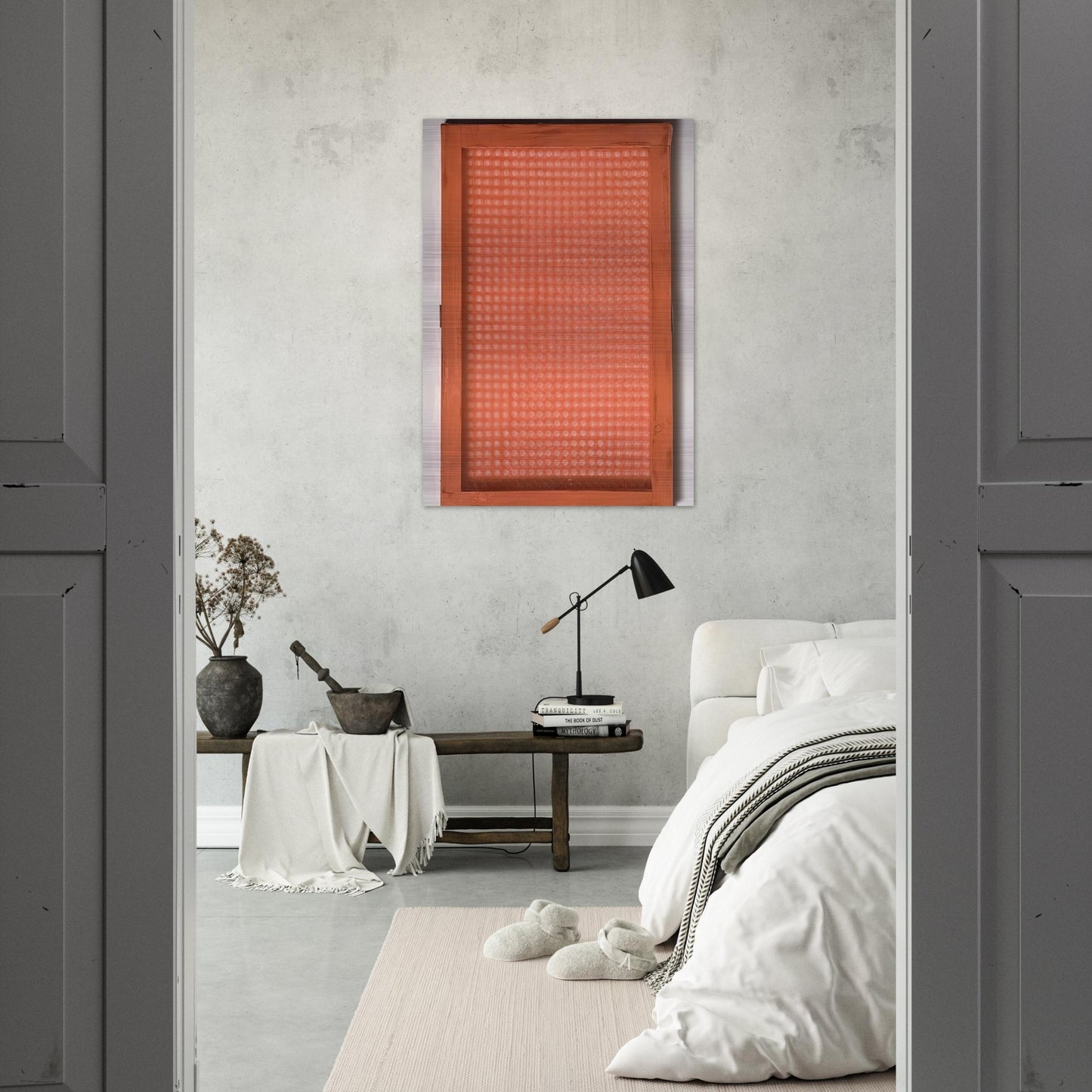 Volume a moduli sfasati - 1960 - Dadamaino Brushed Aluminum Print - 70x100 cm / 28x40 inches | Dadamaino Aluminum Print | Dadamaino Prints