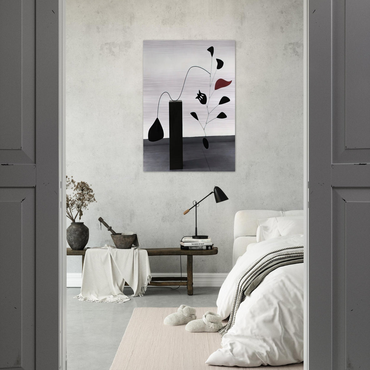 POMEGRANATE 1949 - Alexander Calder Brushed Aluminum Print - 70x100 cm / 28x40 inches | Alexander Calder Aluminum Print | Alexander Calder Prints