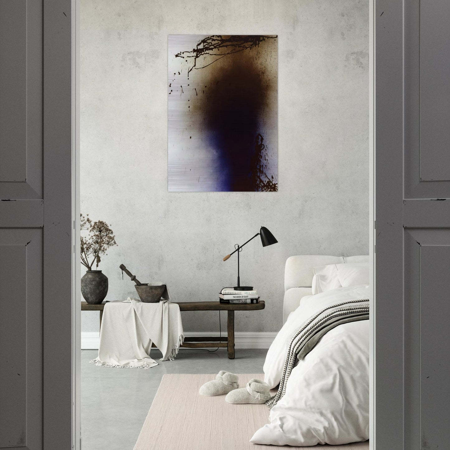 Untitled T1989-U11 - 1989 - Hans Hartung Brushed Aluminum Print - 70x100 cm / 28x40 inches | Hans Hartung Aluminum Print | Hans Hartung Prints