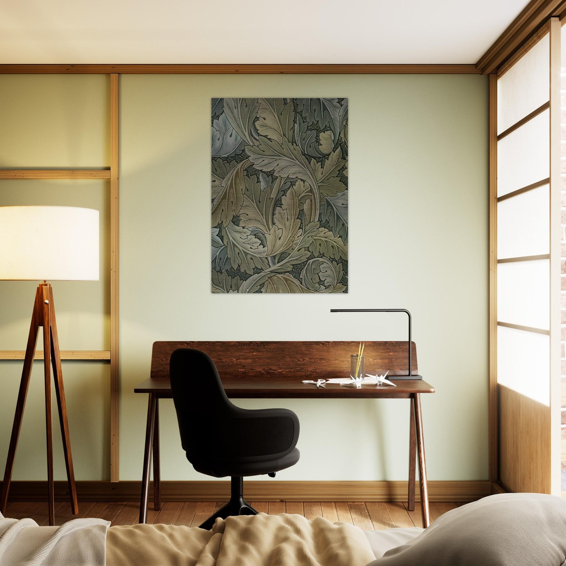 ACANTHUS WALLPAPER 1875 - William Morris Brushed Aluminum Print - 70x100 cm / 28x40 inches | William Morris Aluminum Print | William Morris Prints