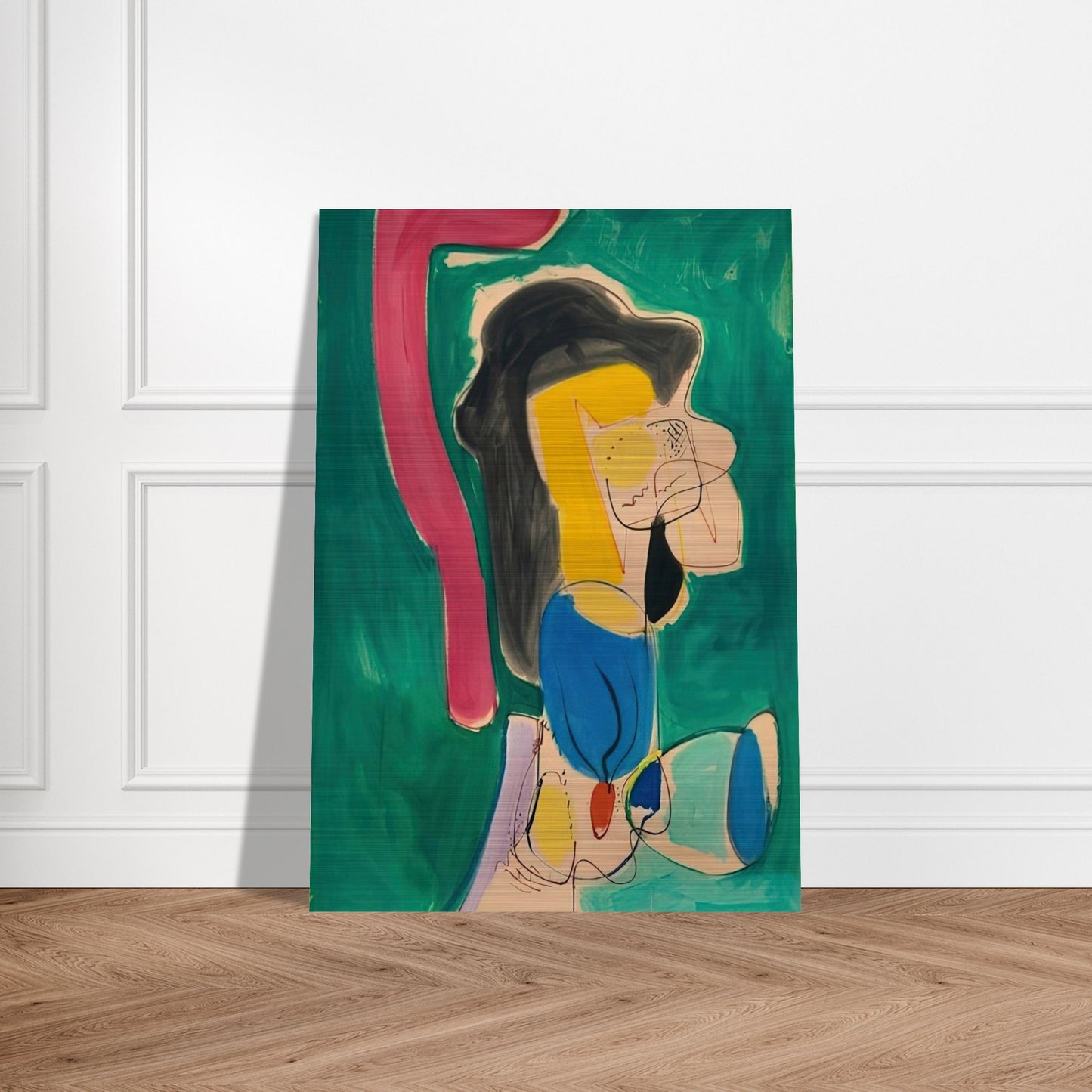 The Mannequin - Hans Hofmann Brushed Aluminum Print - 70x100 cm / 28x40 inches | Hans Hofmann Aluminum Print | Hans Hofmann Prints
