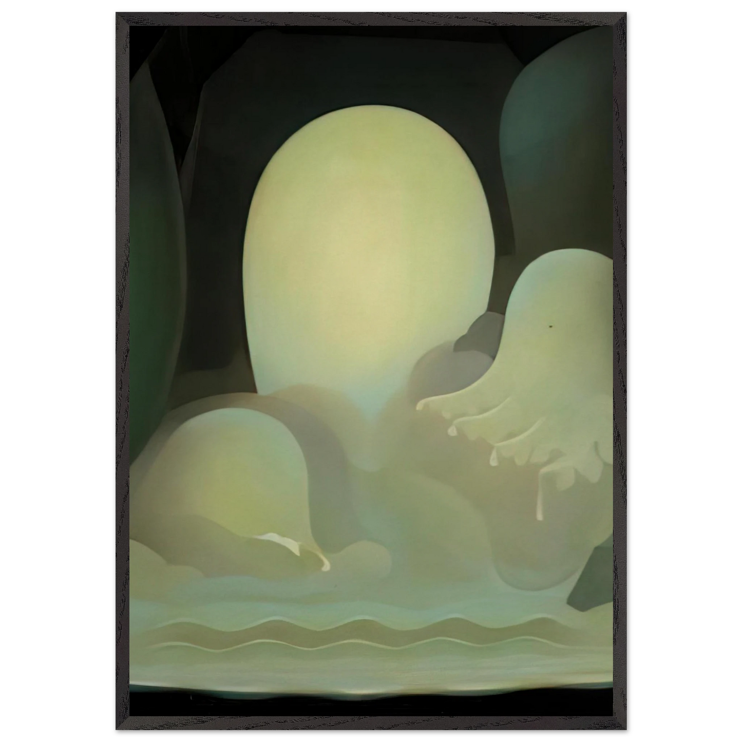 Wells of Jade - 1931 - Agnes Lawrence Pelton 70x100 cm / 28x40 inches Framed Art Print – Black Wooden Frame