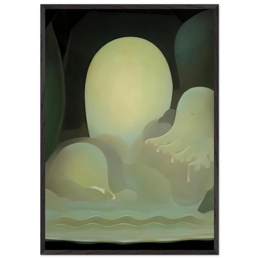 Wells of Jade - 1931 - Agnes Lawrence Pelton 70x100 cm / 28x40 inches Framed Art Print – Black Wooden Frame