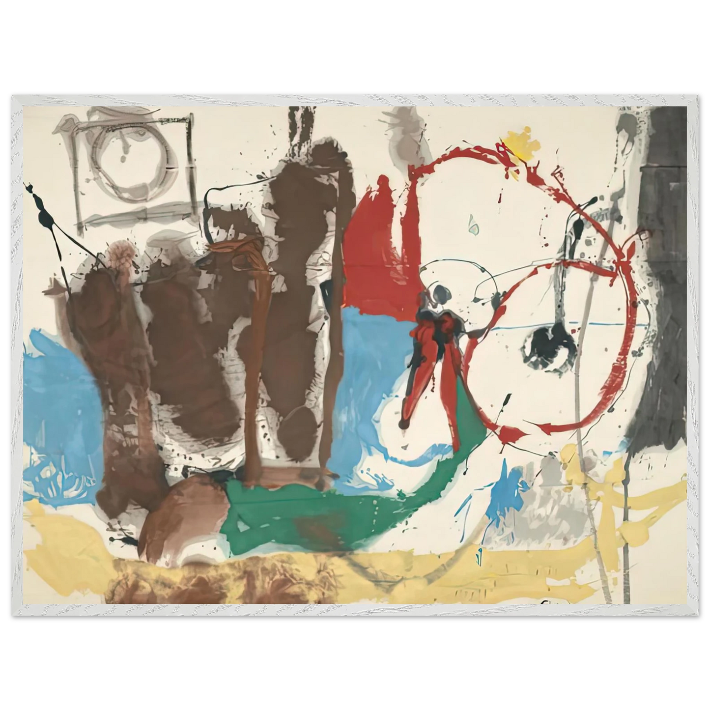 Helen Frankenthaler - Mother Goose Melody, 1959- Wall Art - 30x40 cm / 12x16 inches - Fine Art Poster-canvas - -