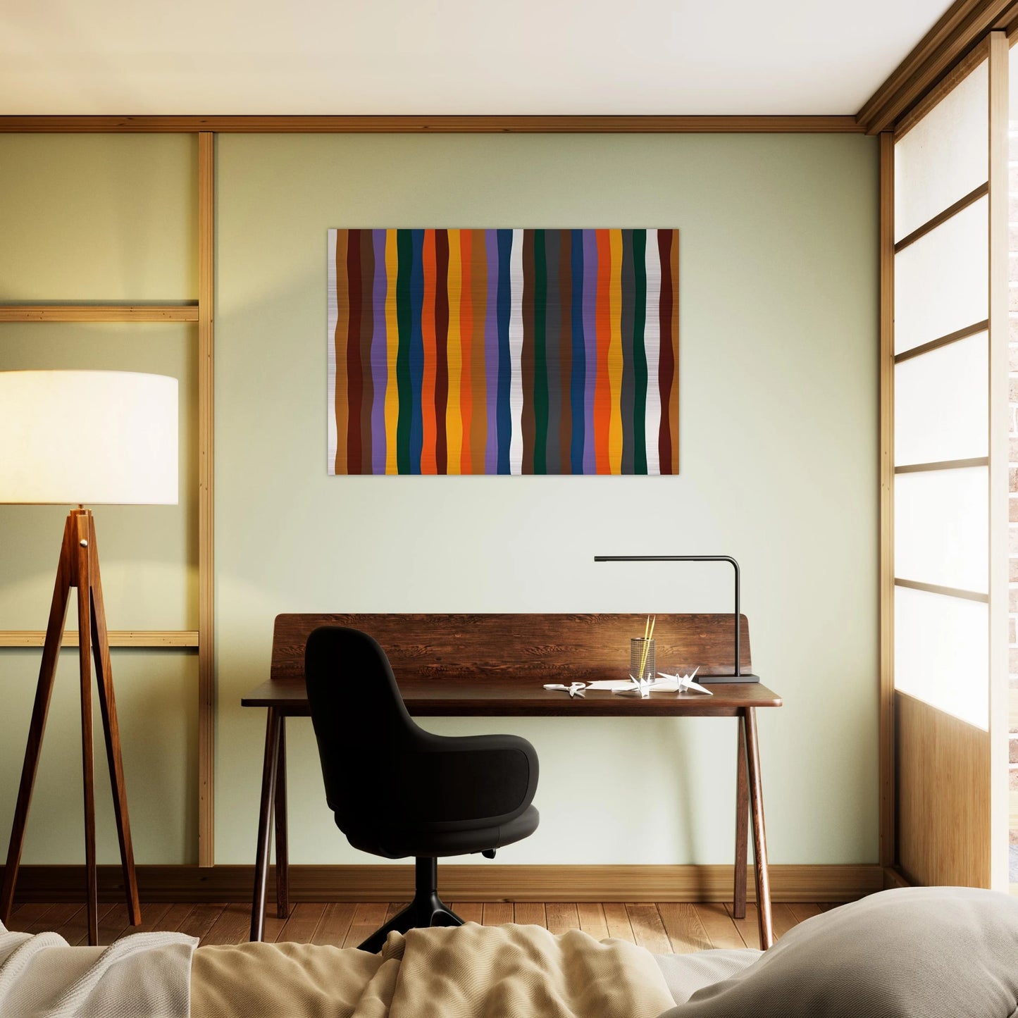 #20 - 1977 - Karl Benjamin Brushed Aluminum Print - 70x100 cm / 28x40 inches | Karl Benjamin Aluminum Print | Karl Benjamin Prints