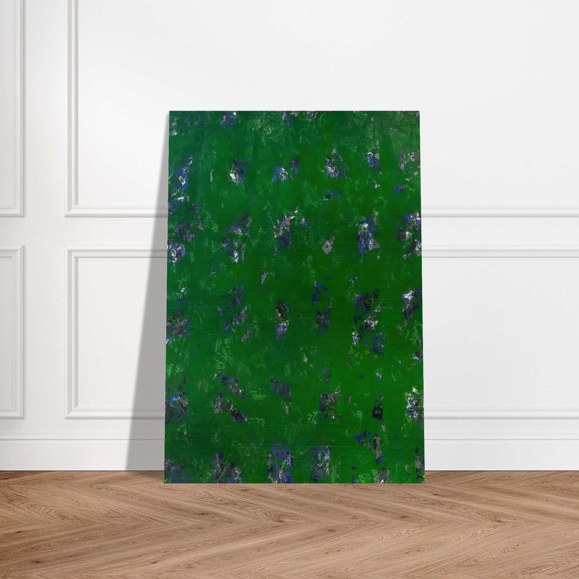 Green Buddha  L. L261; SF-337; G. 1157  - Sam Francis Brushed Aluminum Print - 70x100 cm / 28x40 inches | Sam Francis Aluminum Print | Sam Francis Prints