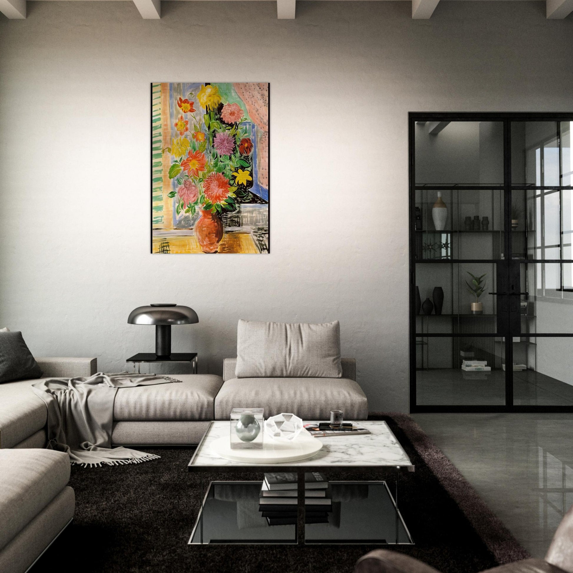 GRAND BOUQUET - Moise Kisling Brushed Aluminum Print - 70x100 cm / 28x40 inches | Moise Kisling Aluminum Print | Moise Kisling Prints