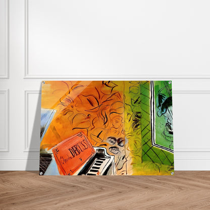 HOMAGE TO CLAUDE DEBUSSY 1952 - Raoul Dufy Acrylic Print - 70x100 cm / 28x40″ inches