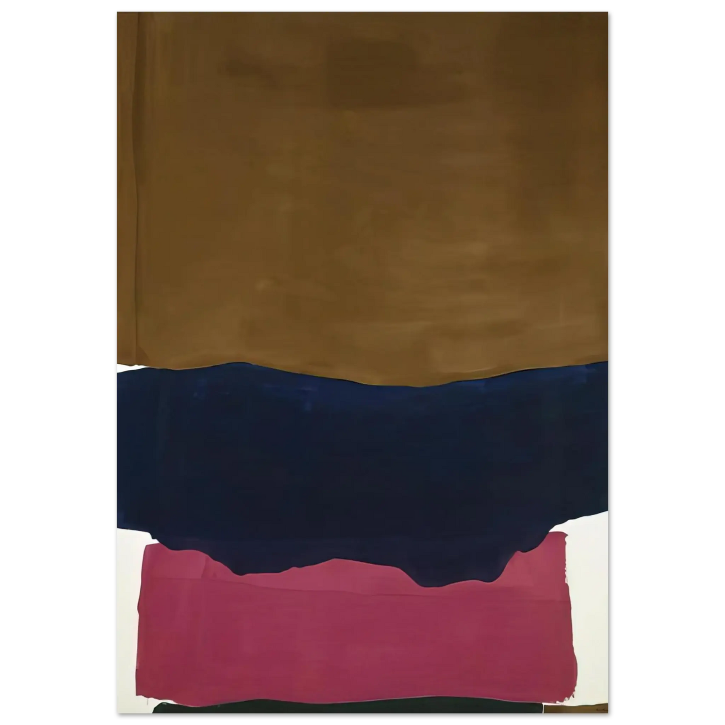 Helen Frankenthaler - Indian Summer - 1967 Wall art - 13x18 cm / 5x7 Inches - Fine Art Poster - -