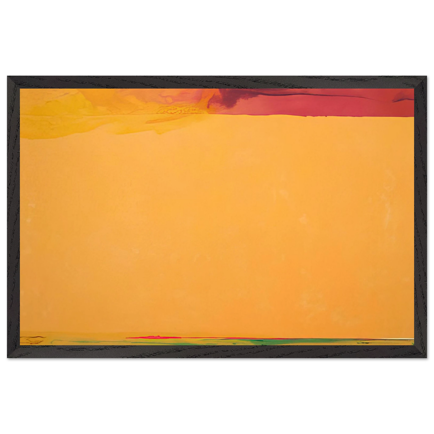 Helen Frankenthaler - Southern Exposure - 2005 Wall art - 28x43  cm / XL (11x17 inches) - Premium Wooden Framed Poster With Fine Art Paper-canvas - Wood frame