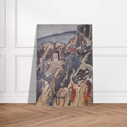 HOUSES BY THE SEA 1918 - Chaim Soutine Brushed Aluminum Print - 70x100 cm / 28x40 inches | Chaim Soutine Aluminum Print | Chaim Soutine Prints