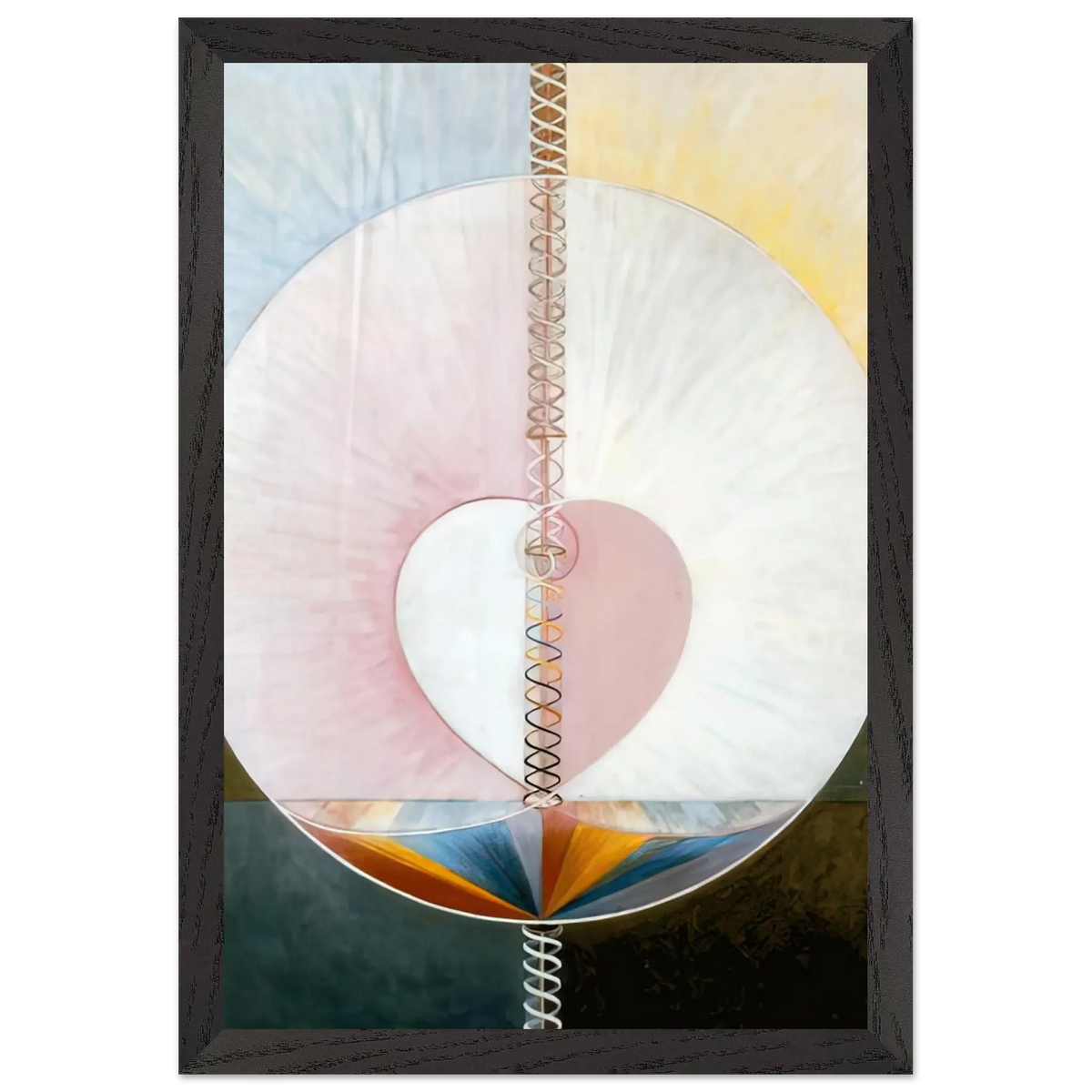 Hilma af Klint - WHAT A HUMAN BEING IS 1910 Wall art - 50x70 cm / 20x28 Inches - Fine Art Poster - -