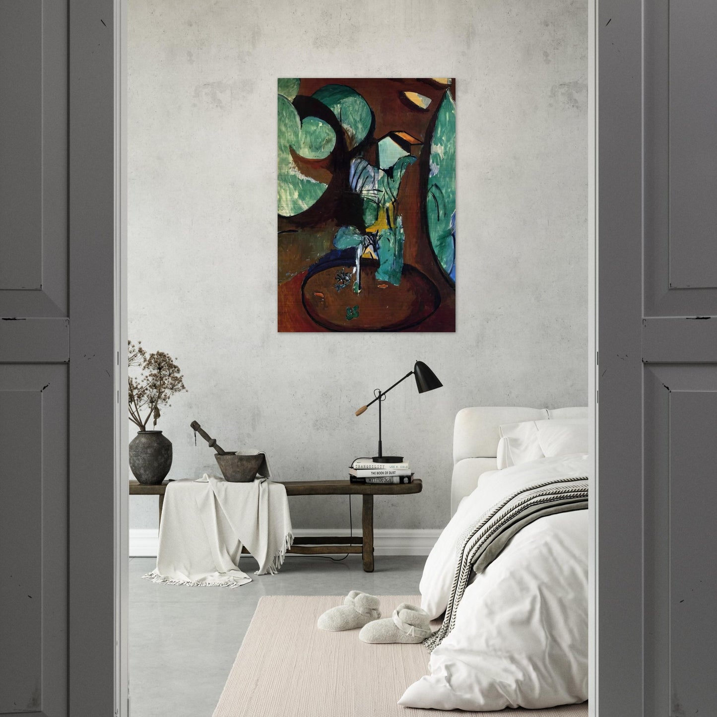 GARDEN AT ISSY - Henri Matisse Brushed Aluminum Print - 70x100 cm / 28x40 inches | Henri Matisse Aluminum Print | Henri Matisse Prints