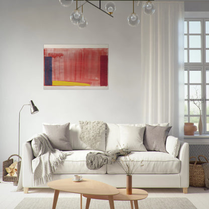 Untitled - Color Field Painting - John Hoyland Brushed Aluminum Print - 70x100 cm / 28x40 inches | John Hoyland Aluminum Print | John Hoyland Prints