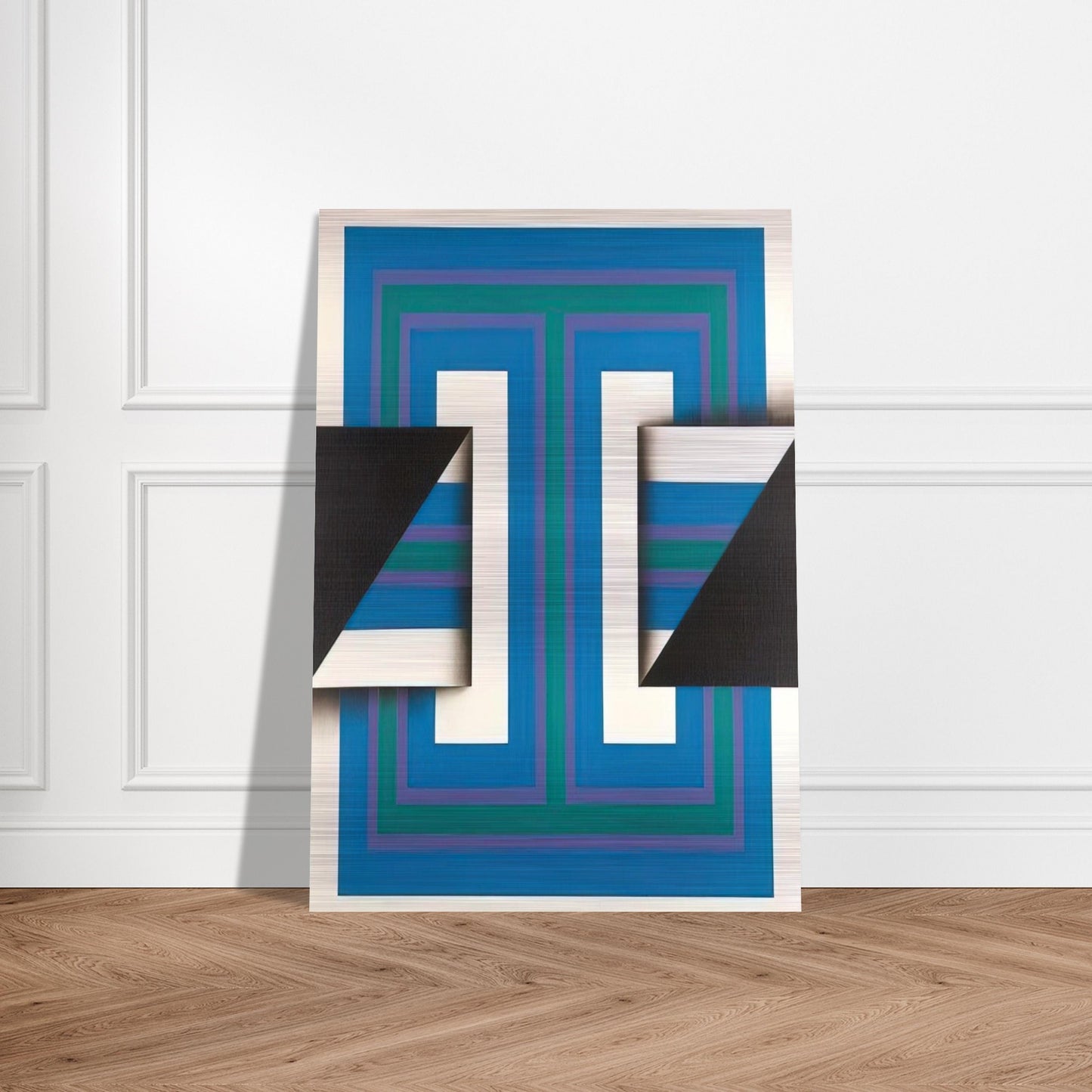 Palindrome 10 - 1967 - Omar Rayo Brushed Aluminum Print - 70x100 cm / 28x40 inches | Omar Rayo Aluminum Print | Omar Rayo Prints