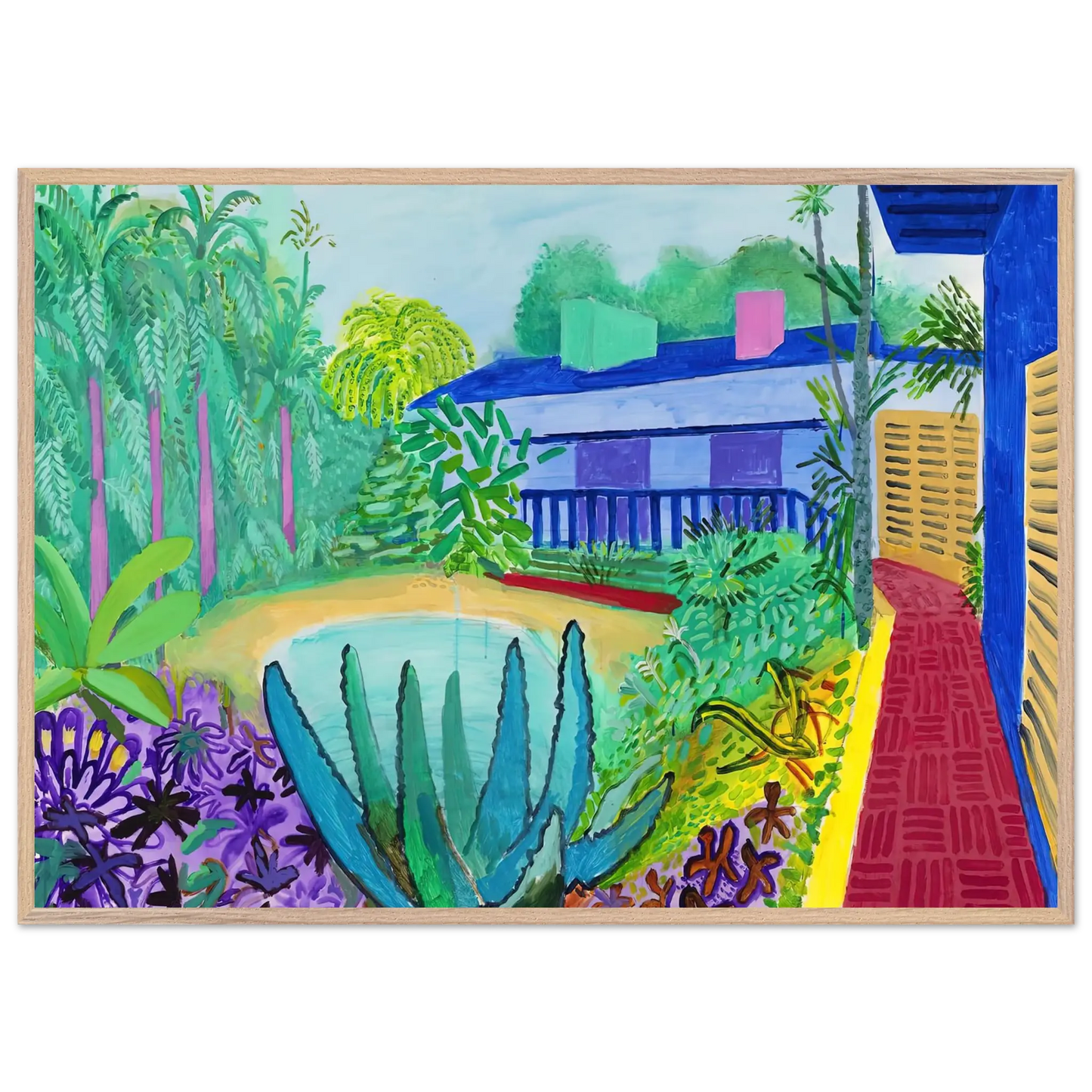 David Hockney - David Hockney Wall art - 27x35 cm / 11x14 Inches - Fine Art Poster - -