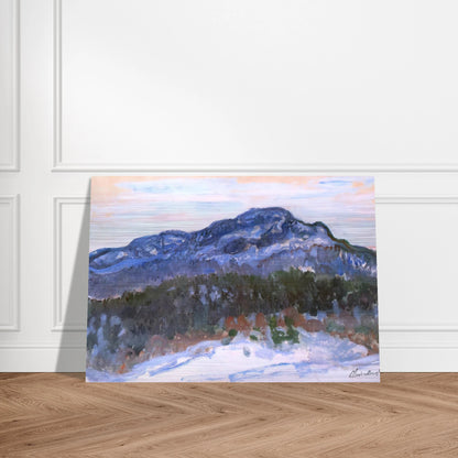 Mount Kolsaas - claude monet Brushed Aluminum Print - 70x100 cm / 28x40 inches | claude monet Aluminum Print | claude monet Prints