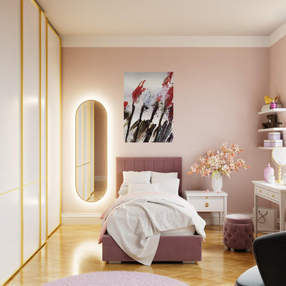 Nicola's Irises - Cy Twombly Brushed Aluminum Print - 70x100 cm / 28x40 inches | Cy Twombly Aluminum Print | Cy Twombly Prints