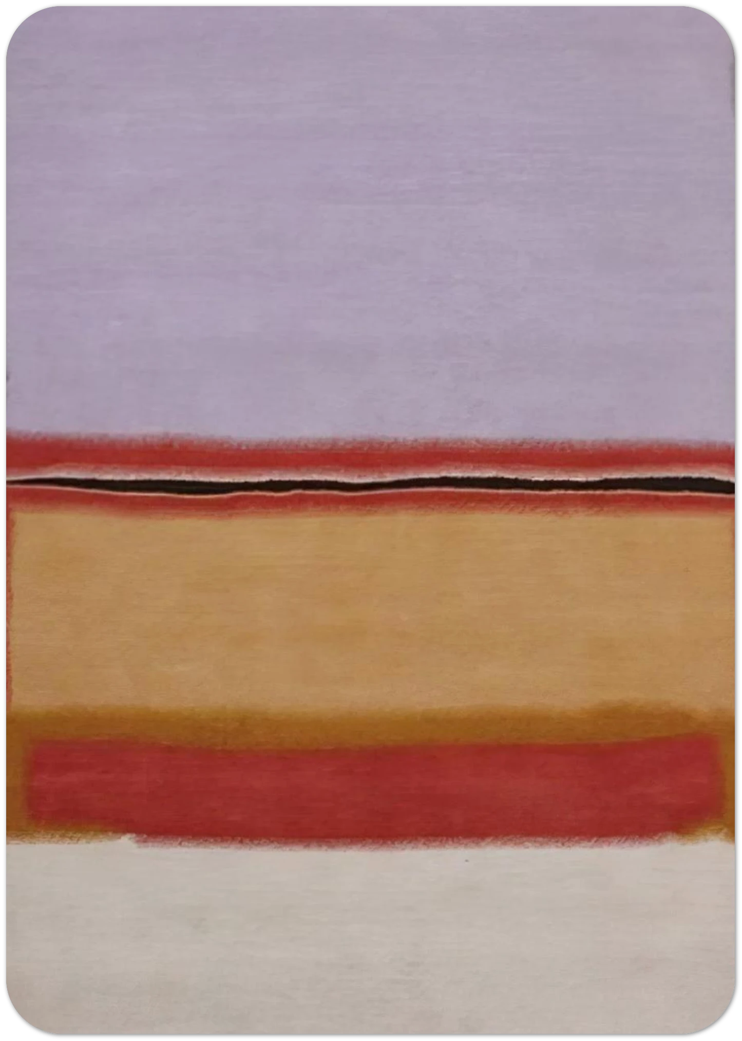 Orange over Violet - 1968 By Mark Rothko Pack of 10 Post Cards | Mark Rothko Post Cards | A6 (10.5 x 14.8 cm) - 4.1 x 5.8 inches