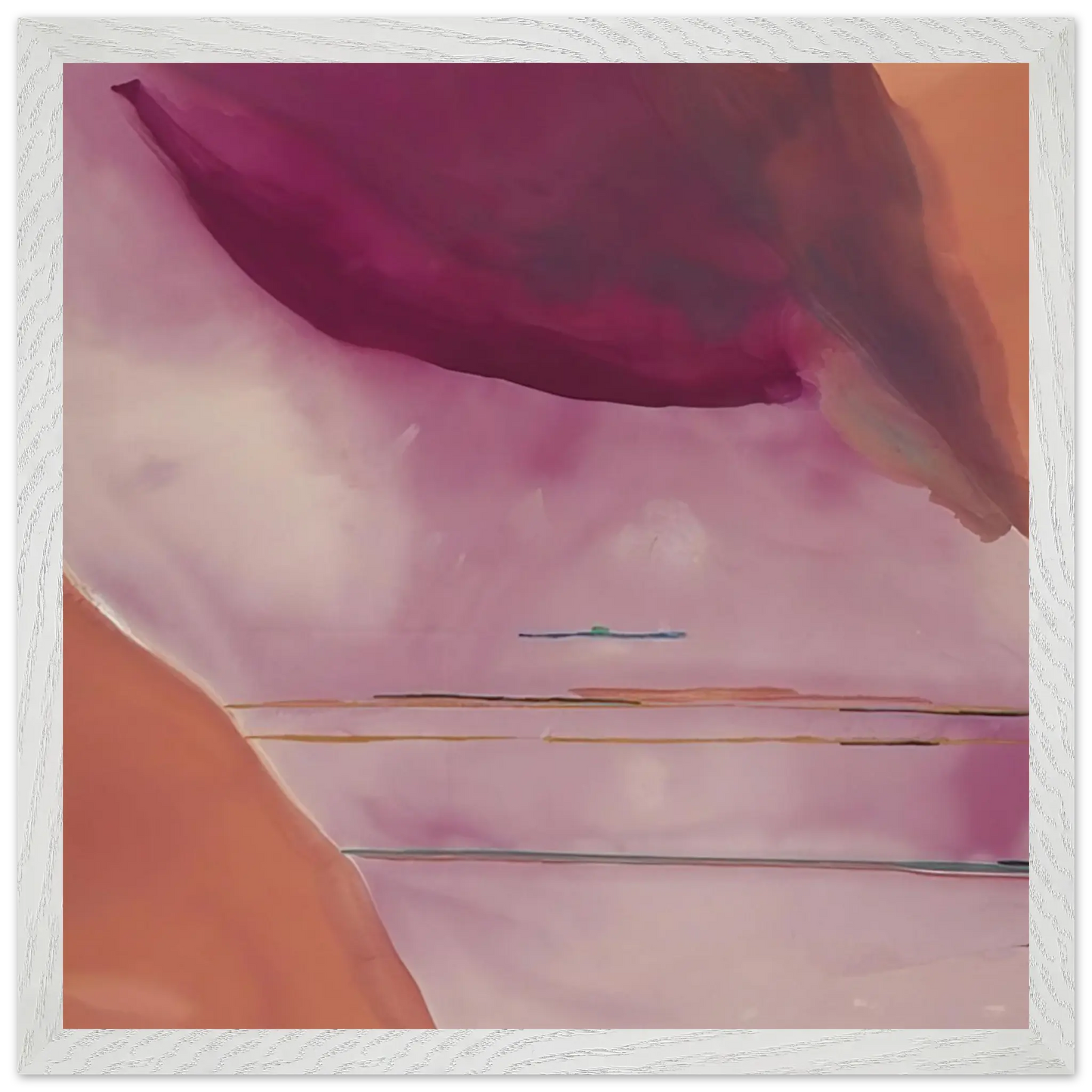 Helen Frankenthaler - Pendulum - 1972 Wall art - 40x60 cm / 16x24 Inches - Premium Wooden Framed Poster With Fine Art Paper - Wood frame
