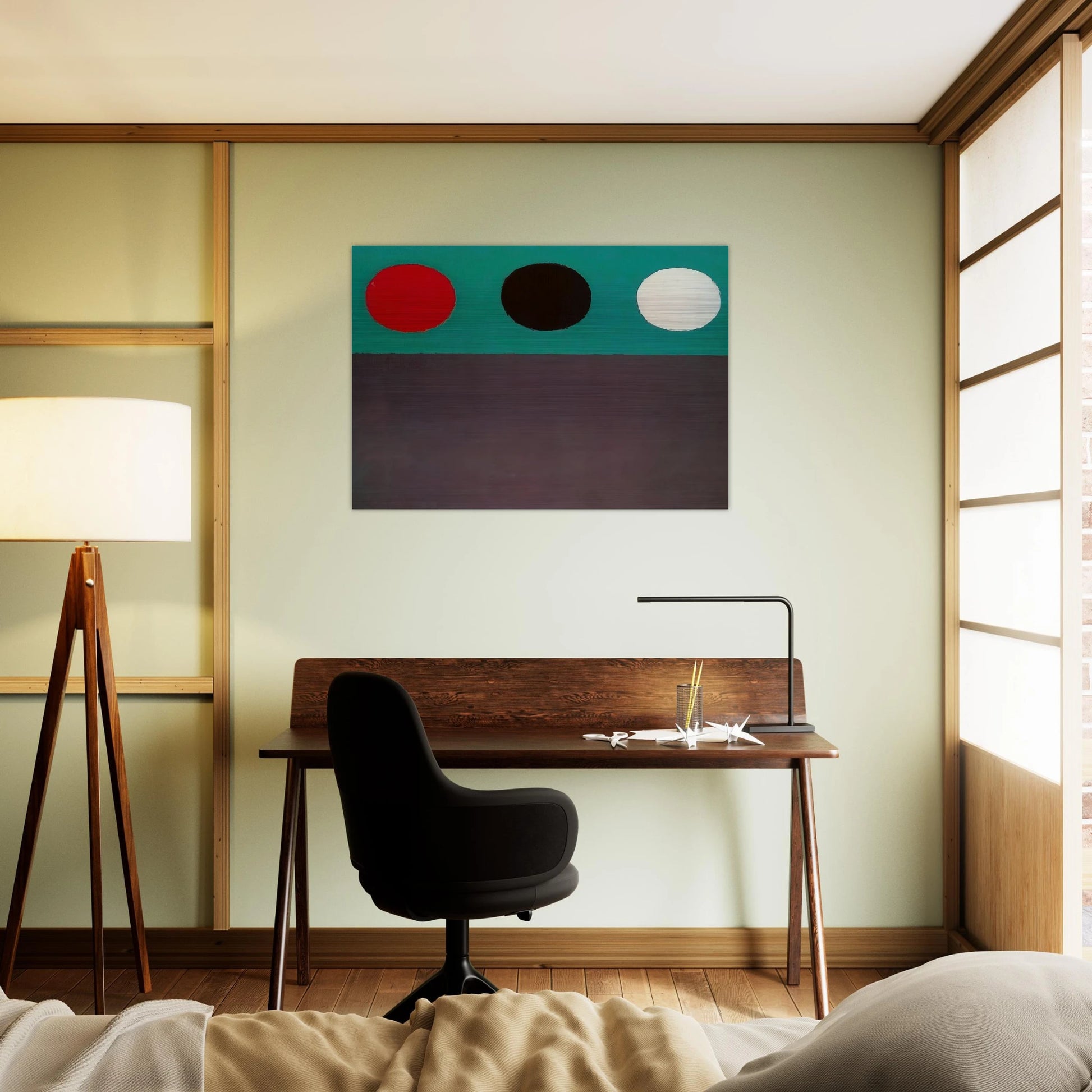 Loominé"""g #2 - 1969 - Adolph Gottlieb Brushed Aluminum Print - 70x100 cm / 28x40 inches | Adolph Gottlieb Aluminum Print | Adolph Gottlieb Prints