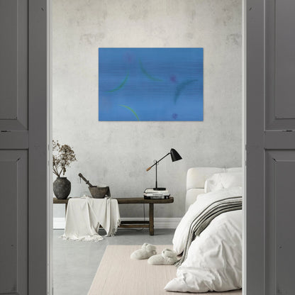 Energien im Blau - 1949 - Max Bill Brushed Aluminum Print - 70x100 cm / 28x40 inches | Max Bill Aluminum Print | Max Bill Prints