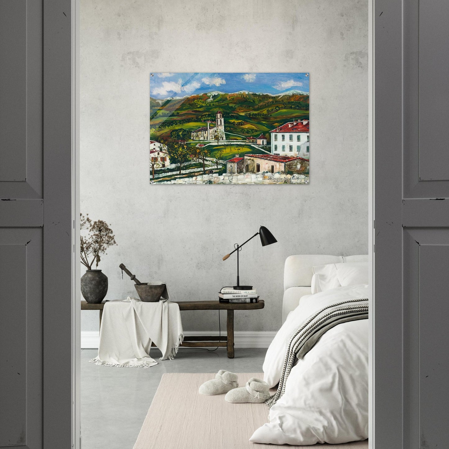 UNTITLED - Maurice Utrillo Acrylic Print - 70x100 cm / 28x40″ inches | Maurice Utrillo Wall Art | Maurice Utrillo Prints