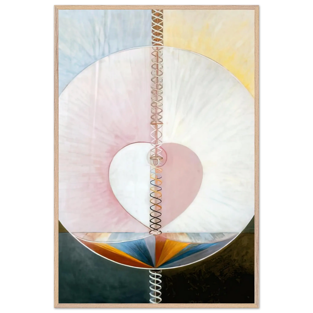 Hilma af Klint - WHAT A HUMAN BEING IS 1910 Wall art - A1 (59.4 x 84.1  cm) - Fine Art Poster - -