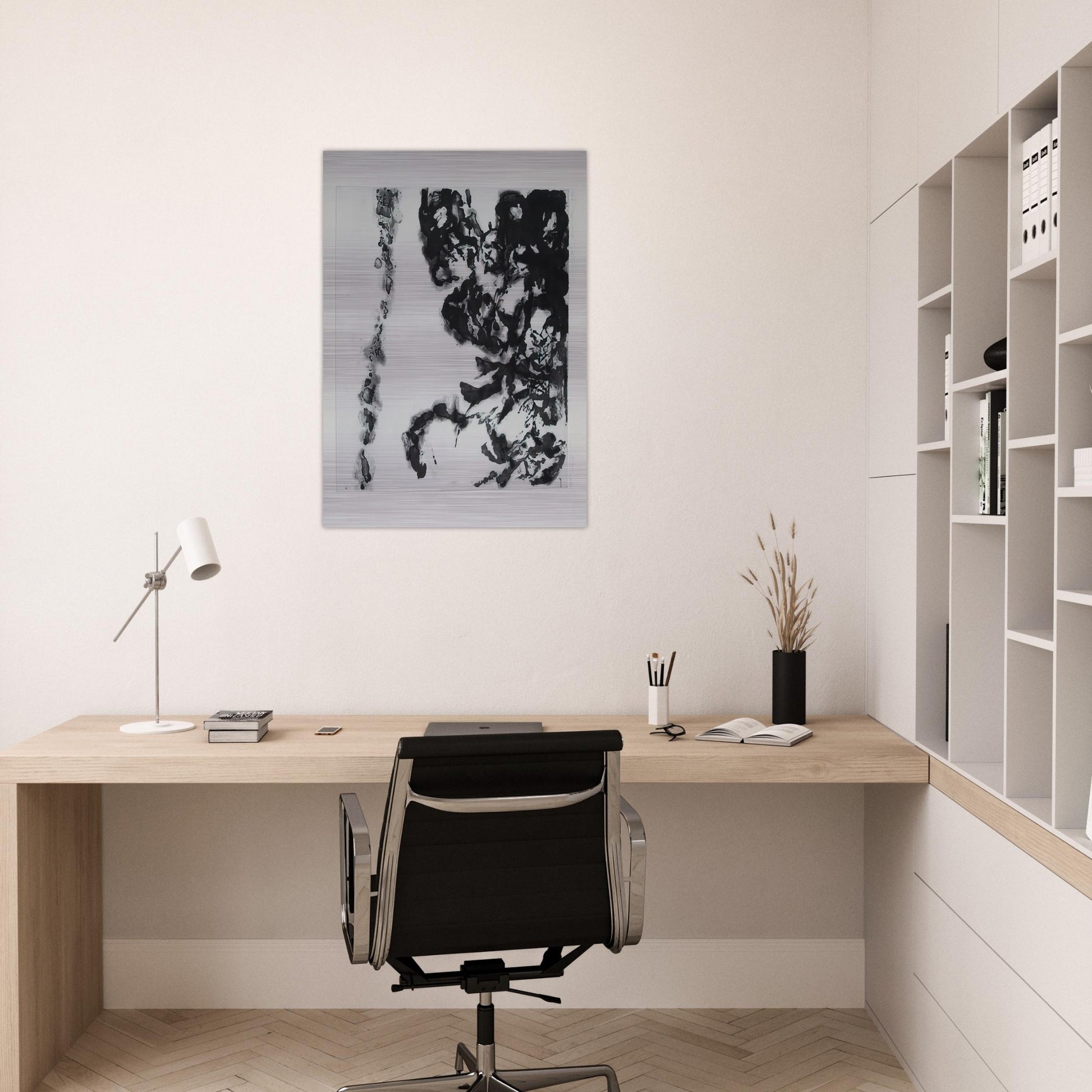 EULOGY ON THE EXTREMELY DELICATE THINGS 1993 - Zao Wou-Ki Brushed Aluminum Print - 70x100 cm / 28x40 inches | Zao Wou-Ki Aluminum Print | Zao Wou-Ki Prints