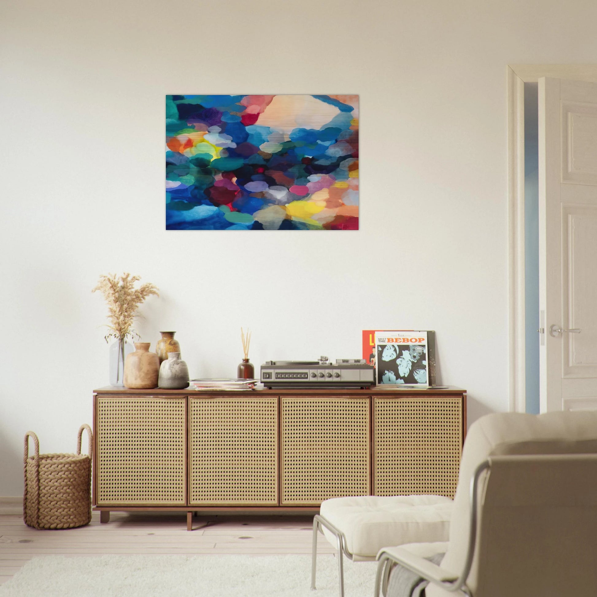 Noble Numbers - Alice Baber Brushed Aluminum Print - 70x100 cm / 28x40 inches | Alice Baber Aluminum Print | Alice Baber Prints