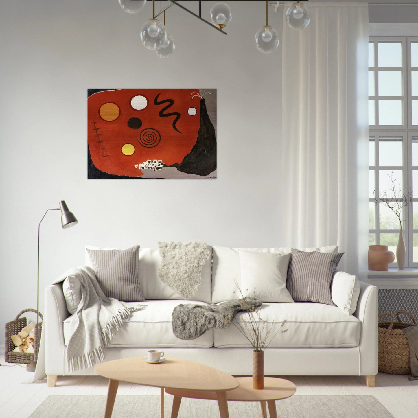 THE FUSE 1947 - Alexander Calder Brushed Aluminum Print - 70x100 cm / 28x40 inches | Alexander Calder Aluminum Print | Alexander Calder Prints
