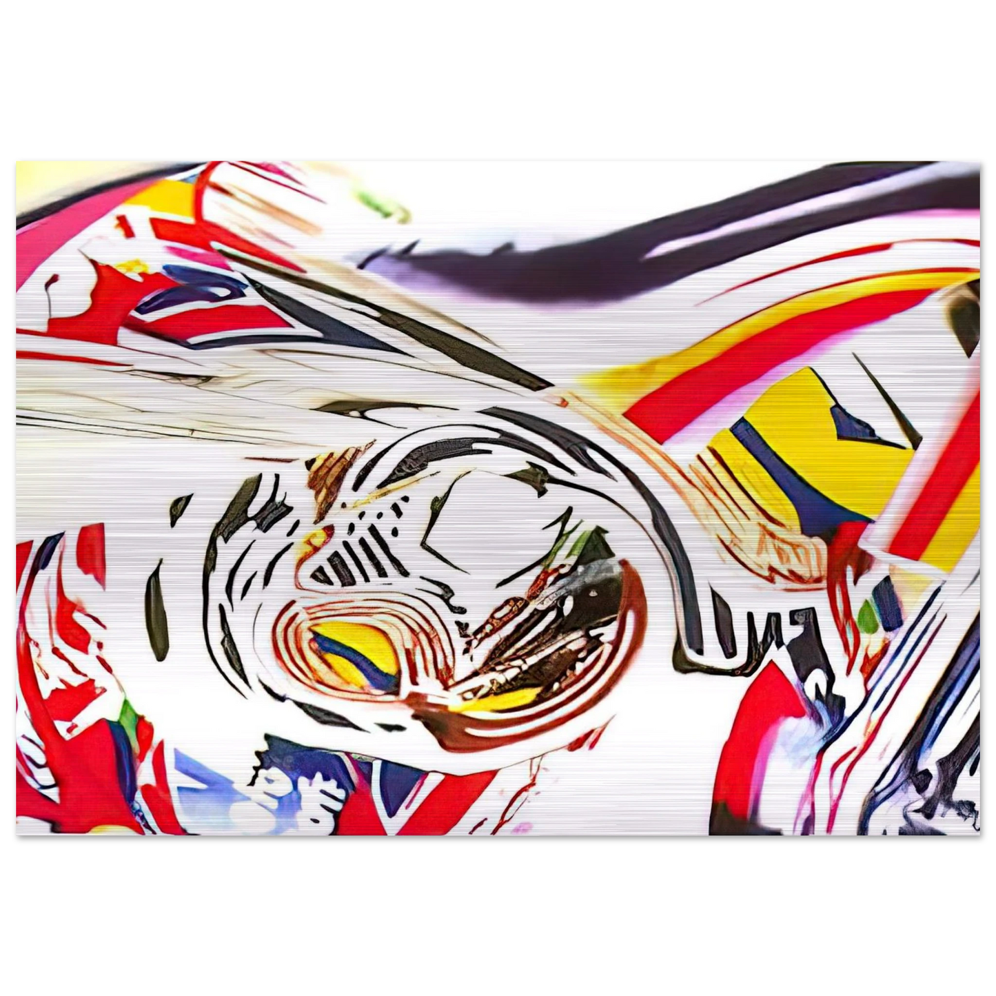 After Berlin V - James Rosenquist Brushed Aluminum Print - 70x100 cm / 28x40 inches | James Rosenquist Aluminum Print | James Rosenquist Prints