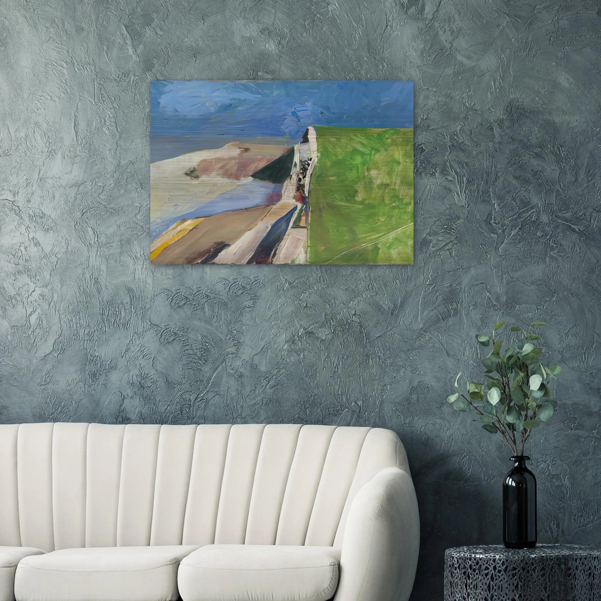 Seawall - Richard Diebenkorn Brushed Aluminum Print - 70x100 cm / 28x40 inches | Richard Diebenkorn Aluminum Print | Richard Diebenkorn Prints