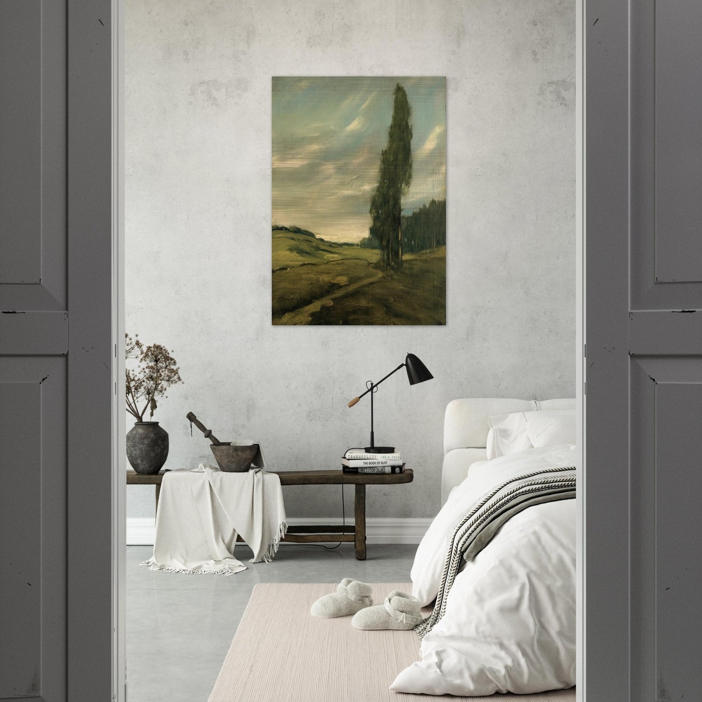 Contra Costa Landscape - Tonalism - Xavier Martinez Brushed Aluminum Print - 70x100 cm / 28x40 inches | Xavier Martinez Aluminum Print | Xavier Martinez Prints