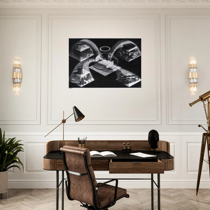 SYNTHESIS - MC Escher Brushed Aluminum Print - 70x100 cm / 28x40 inches | MC Escher Aluminum Print | MC Escher Prints