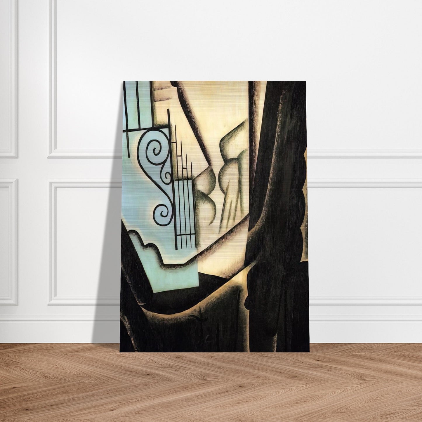 THE GARDEN 1916 - Juan Gris Brushed Aluminum Print - 70x100 cm / 28x40 inches | Juan Gris Aluminum Print | Juan Gris Prints