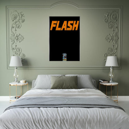 FLASH L A TIMES 1963 - Edward Ruscha Brushed Aluminum Print - 70x100 cm / 28x40 inches | Edward Ruscha Aluminum Print | Edward Ruscha Prints