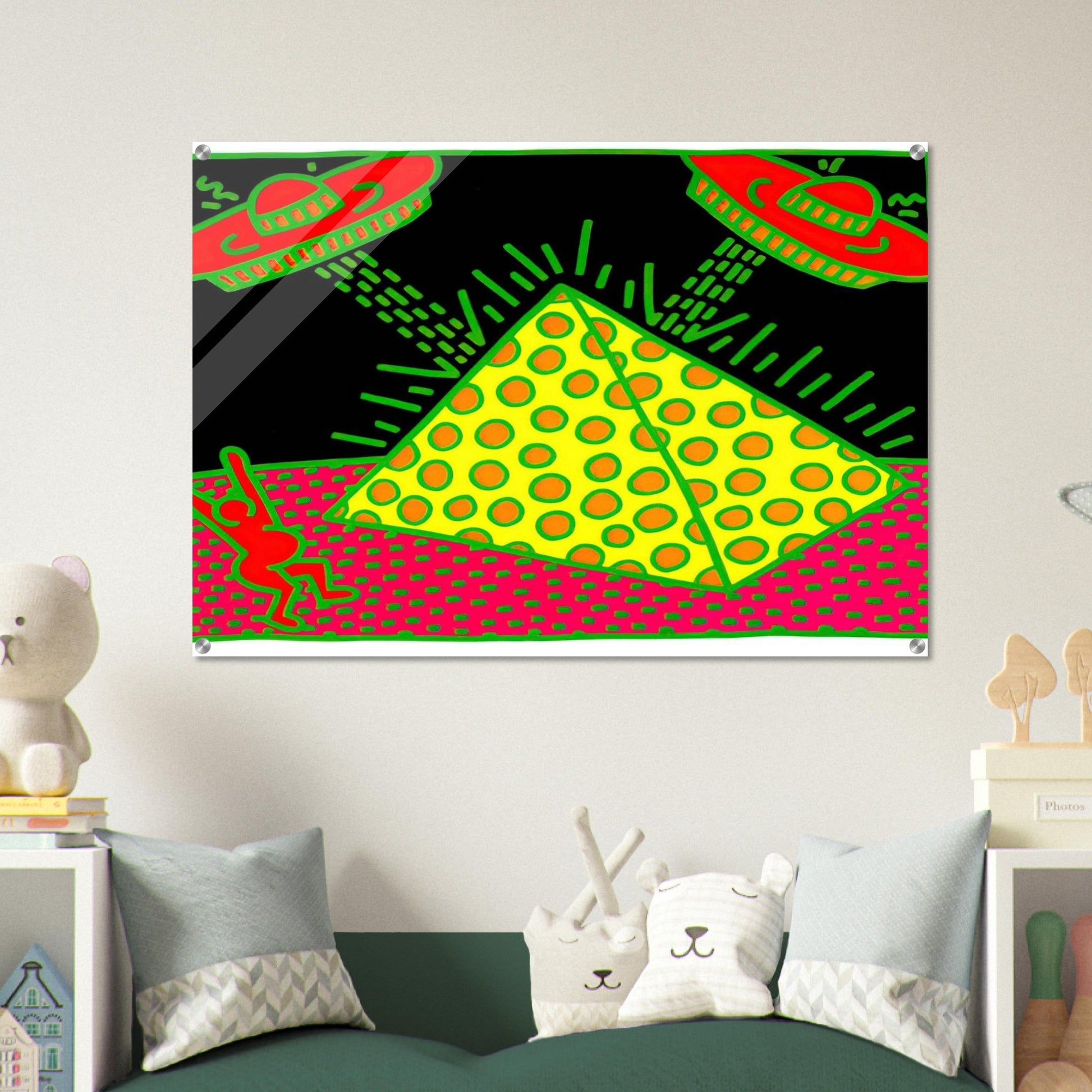UNTITLED 1983 3 - Keith Haring Acrylic Print - 70x100 cm / 28x40″ inches | Keith Haring Art For Sale
