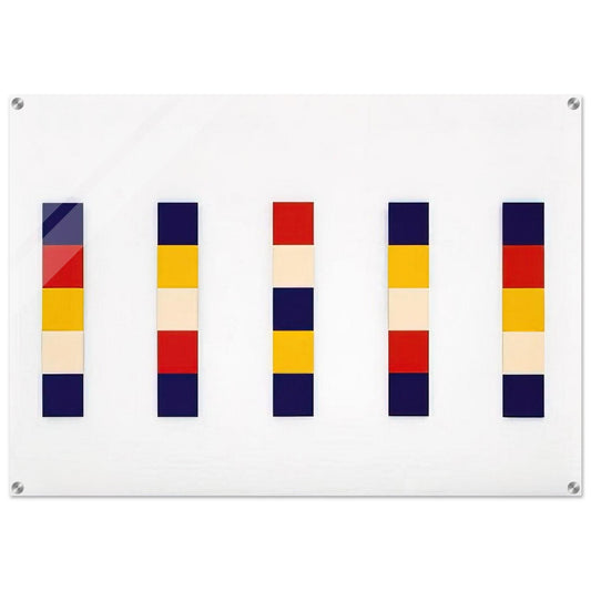 Red Yellow Blue White - Ellsworth Kelly Acrylic Print - 70x100 cm / 28x40″ inches