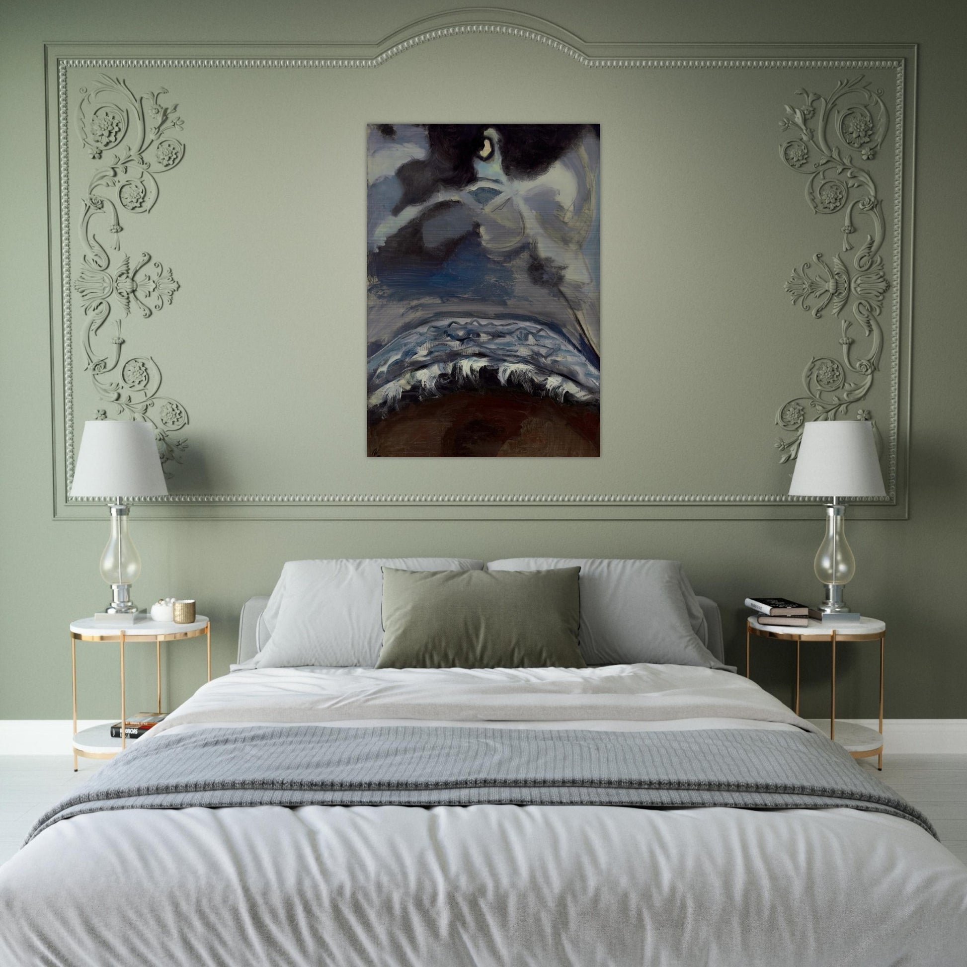 The Sea - Alice Neel Brushed Aluminum Print - 70x100 cm / 28x40 inches | Alice Neel Aluminum Print | Alice Neel Prints