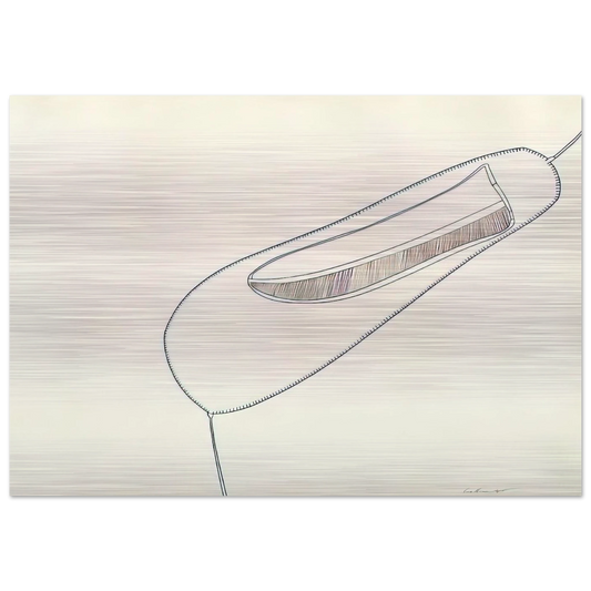 UNTITLED 1965 1 - Eva Hesse Brushed Aluminum Print - 70x100 cm / 28x40 inches | Eva Hesse Aluminum Print | Eva Hesse Prints