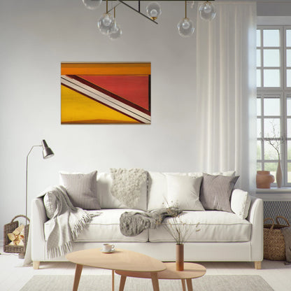 Diagonal 4 - 1963 - Larry Zox Brushed Aluminum Print - 70x100 cm / 28x40 inches | Larry Zox Aluminum Print | Larry Zox Prints