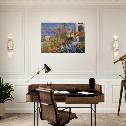 Villas at Bordighera - claude monet Brushed Aluminum Print - 70x100 cm / 28x40 inches | claude monet Aluminum Print | claude monet Prints