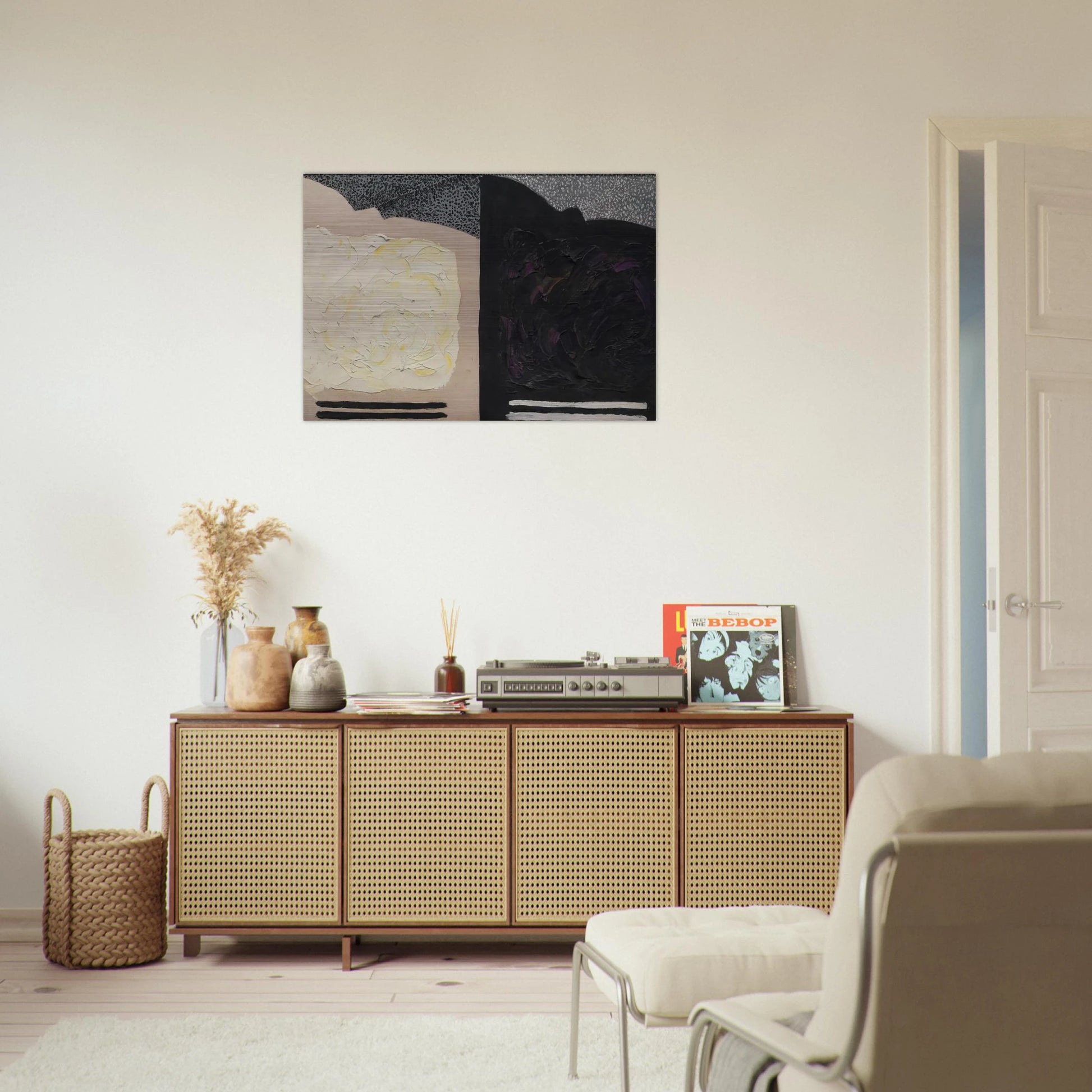 Untitled The Void No. II - 1952 - Forrest Bess Brushed Aluminum Print - 70x100 cm / 28x40 inches | Forrest Bess Aluminum Print | Forrest Bess Prints